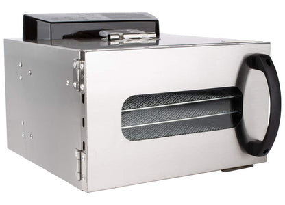 Beeketal 'BDA-15' Dörrautomat aus Edelstahl mit 10 Etagen, Zeitschaltuhr (max. 24h), einstellbarer Temperatur (30-90 °C) und LED Bedienfeld - Profi Gastro Dörrgerät inkl. 10 Einlegegitter